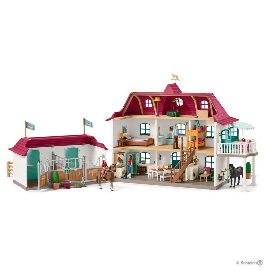 Schleich  Großer Pferdehof mit Wohnhaus und Stall 