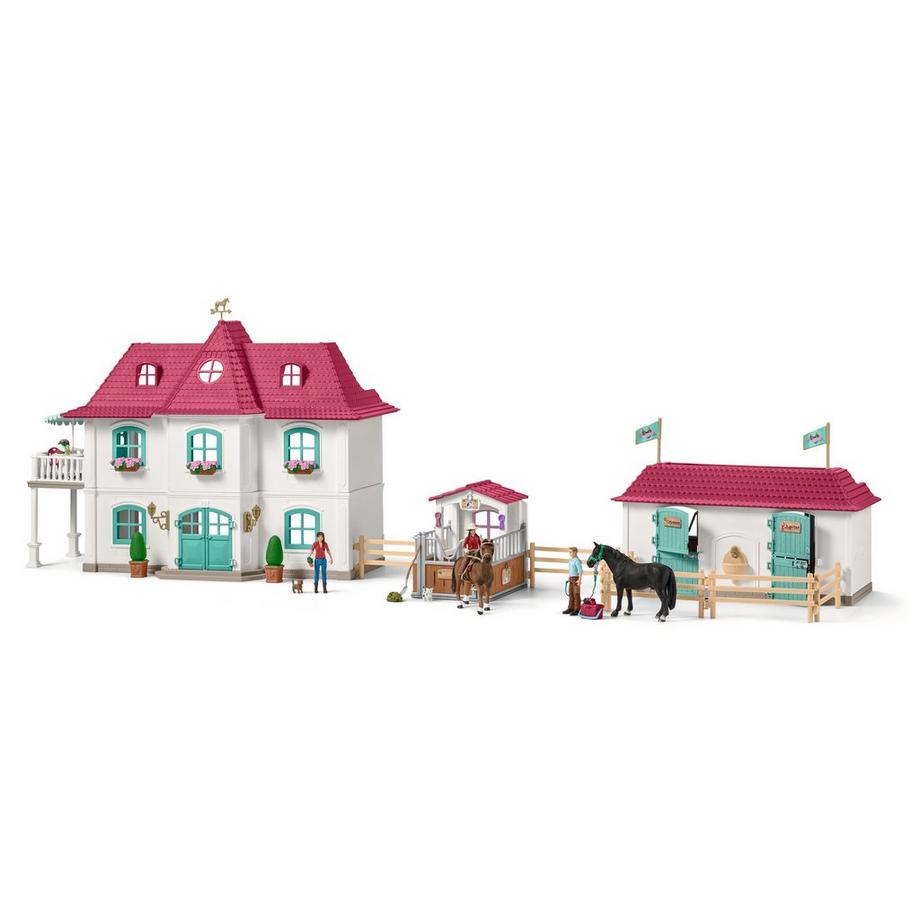 Schleich  Großer Pferdehof mit Wohnhaus und Stall 