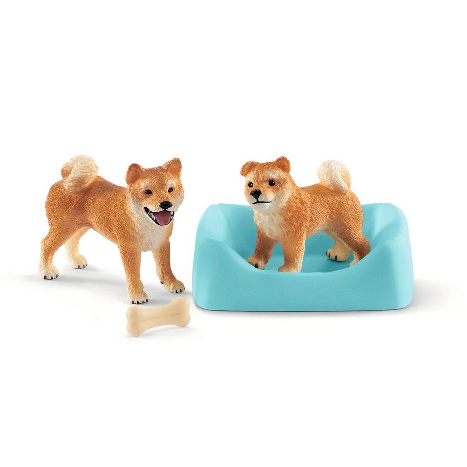 Schleich  42479 Shiba Inu Mutter und Welpe 