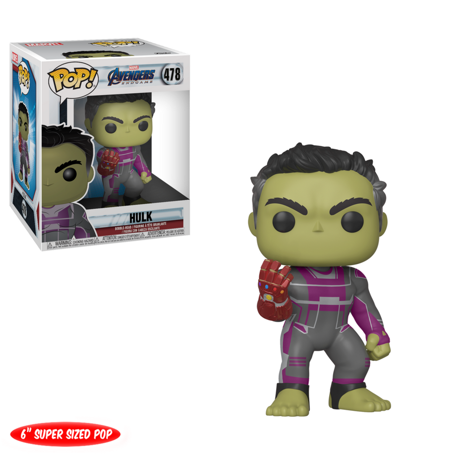 Funko  Marvel Avengers Endgame, 6" Hulk con guanto 