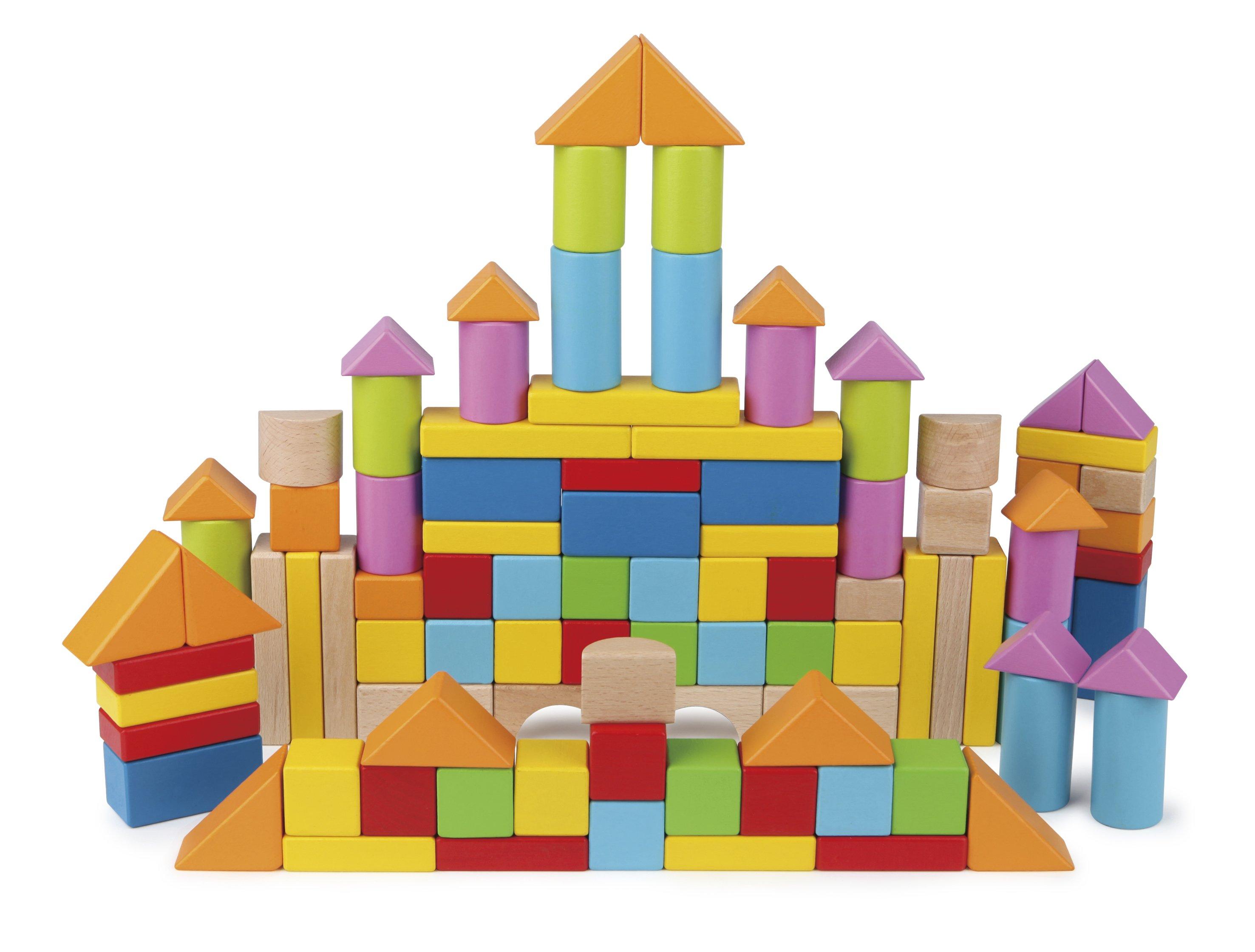 Hape  Kunterbunte Holzbausteine 