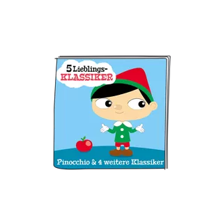 Tonies  5 Lieblings-Klassiker – Pinocchio und 4 weitere Klassiker Hörfigur, Tedesco 
