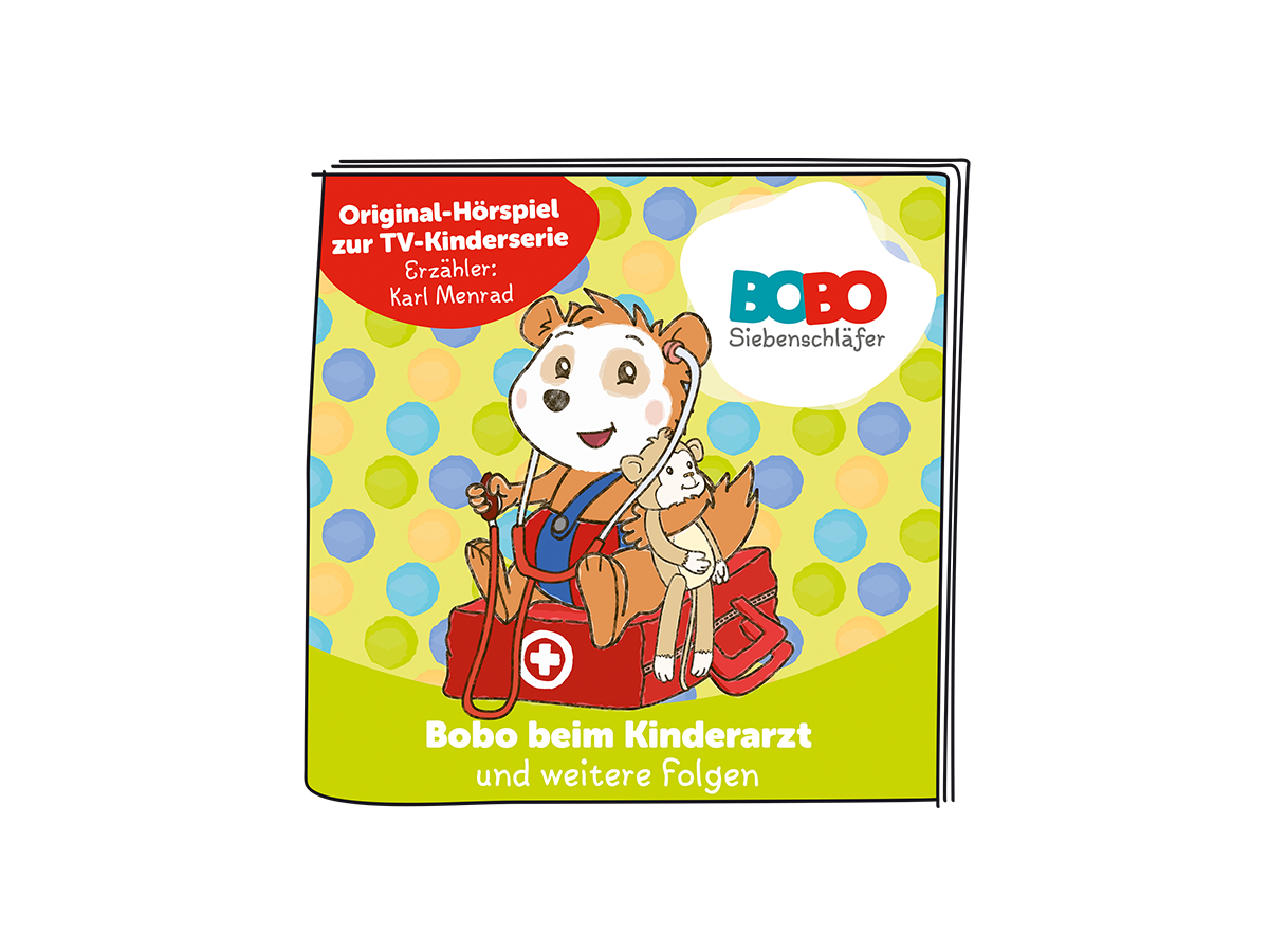 Tonies  Bobo Siebenschläfer – Bobo beim Kinderarzt und weitere Folgen Hörfigur, Allemand 