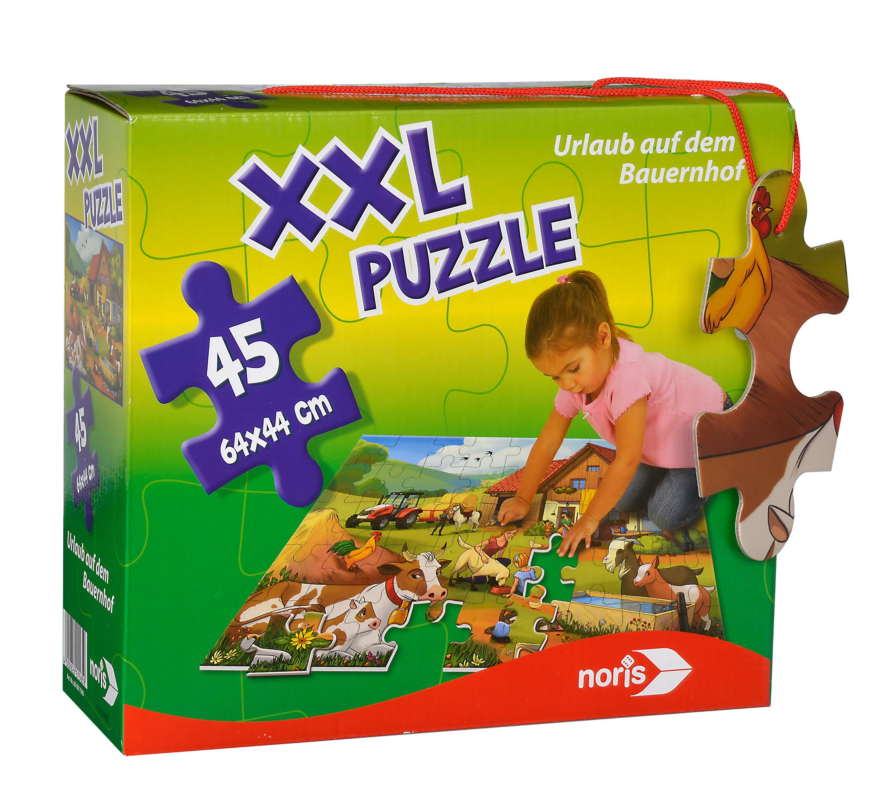 noris  XXL Puzzle Urlaub auf dem Bauernhof 45 Teile 