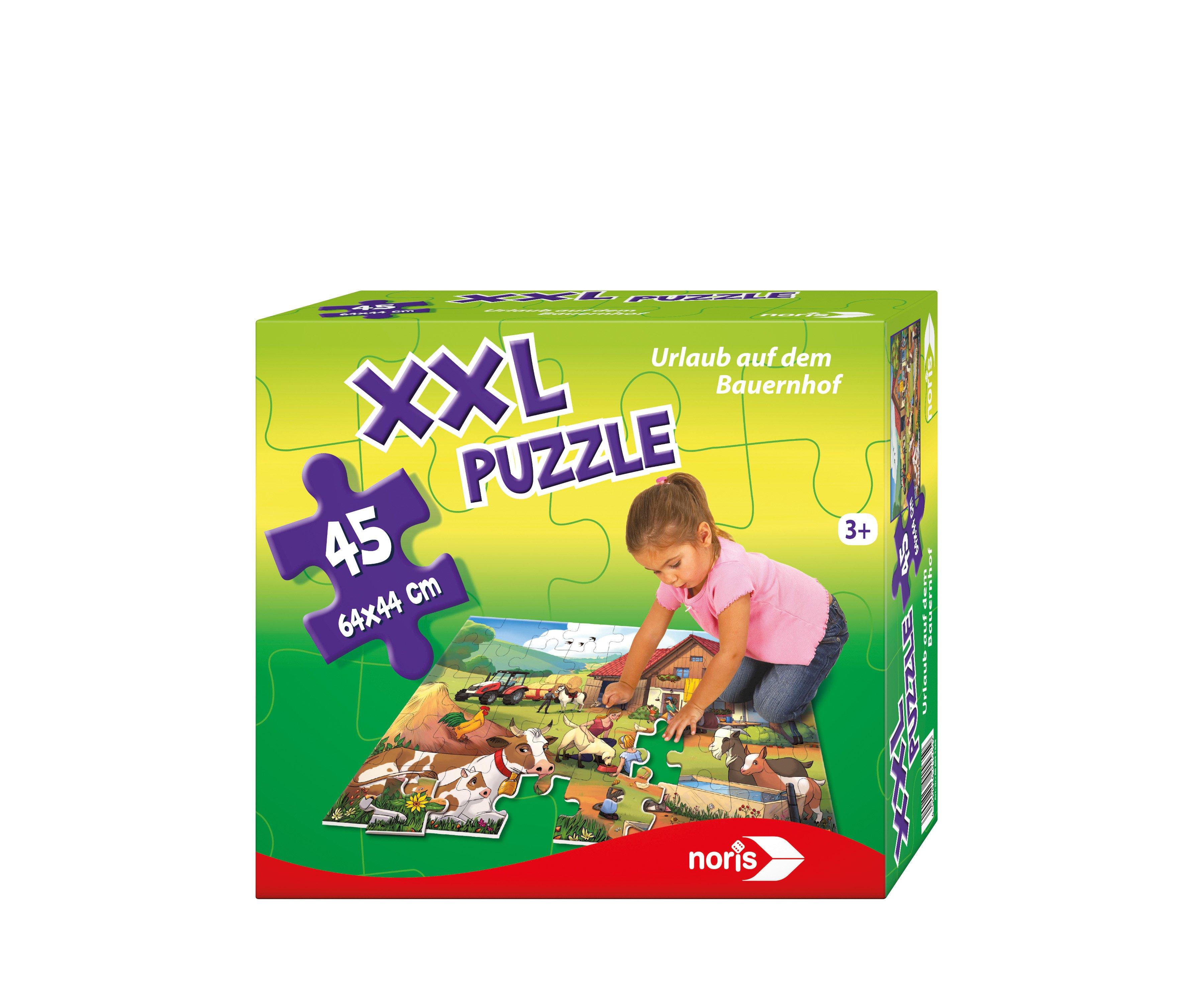 noris  XXL Puzzle Urlaub auf dem Bauernhof 45 Teile 