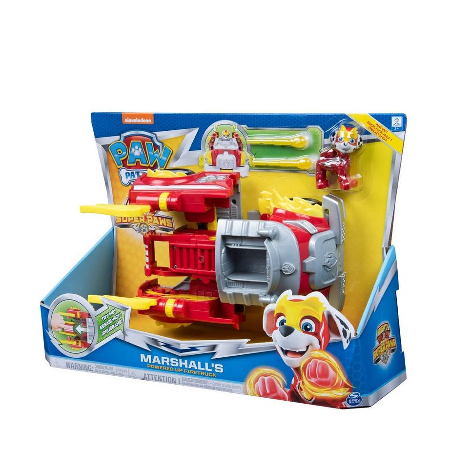 PAW PATROL  Mighty Pups Super Paws verwandlungsfähige Powered Up Fahrzeuge, Zufallsauswahl 