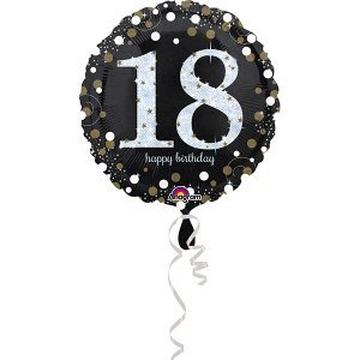Palloncino in alluminio Sparkling Birthday 18 