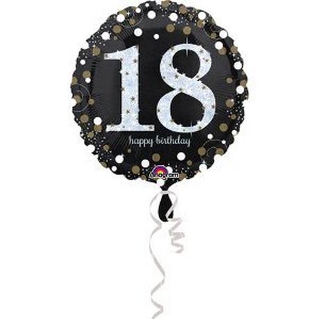 amscan  Folienballon Sparkling Birthday 18  