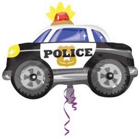 amscan  Ballon en aluminium voiture de police 