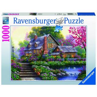 Ravensburger  Puzzle romantisches Cottage, 1000 Teile 