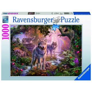 Ravensburger  Puzzle famille de loups en été , 1000 pièces 