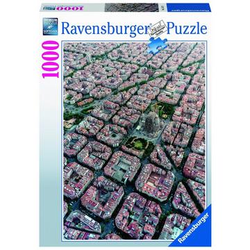 Puzzle Barcelone vue du ciel, 1000 pièces