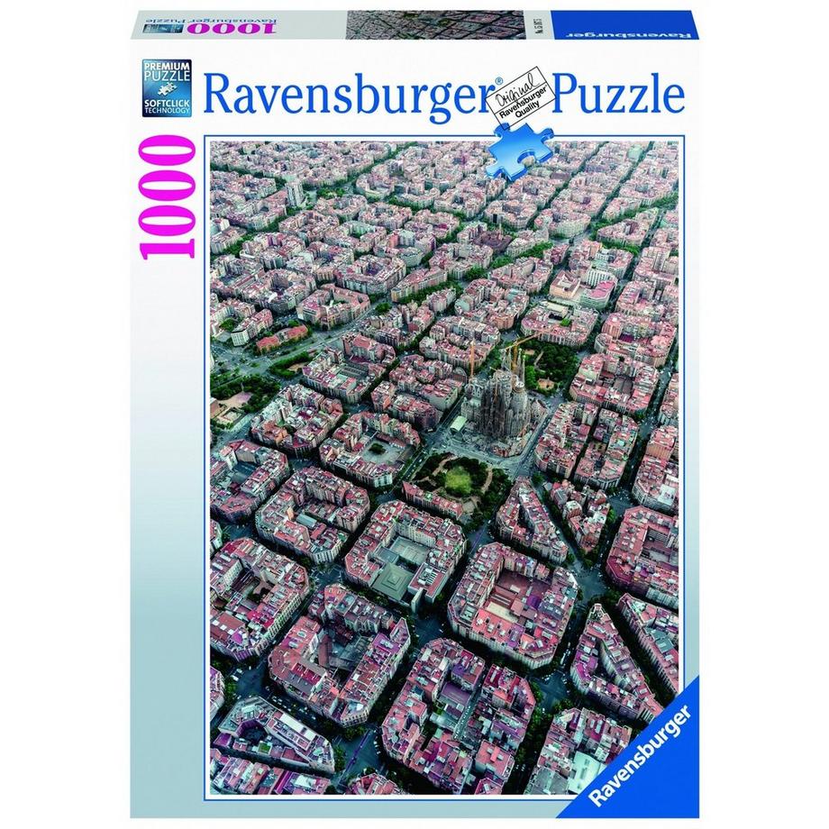 Puzzle Barcelona von oben, 1000 Teile