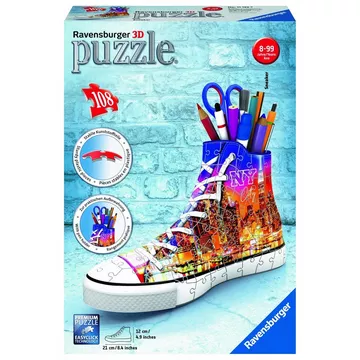 3D Puzzle Sneaker Skyline, 108 Teile