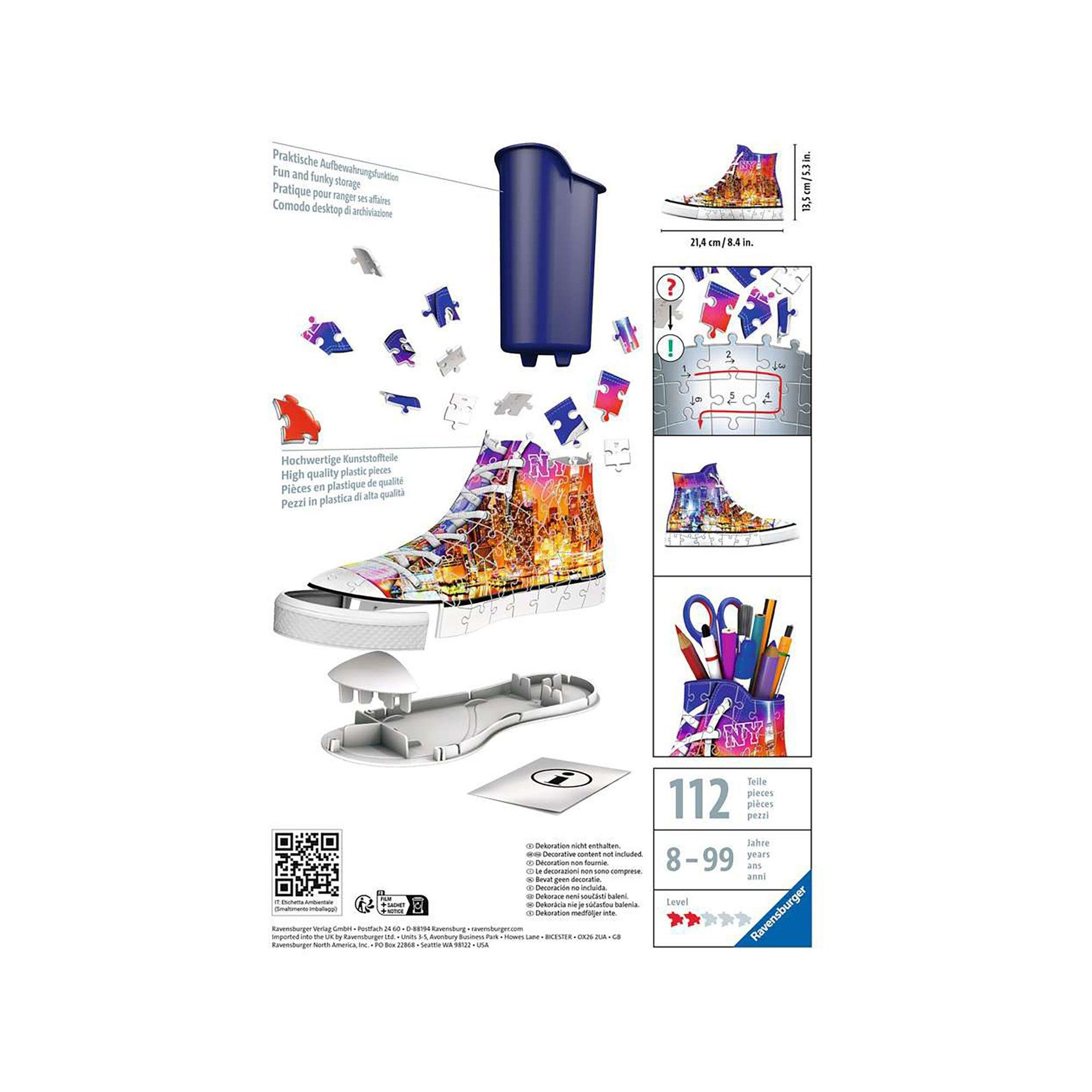 Ravensburger  3D Puzzle Sneaker Skyline, 108 pièces 