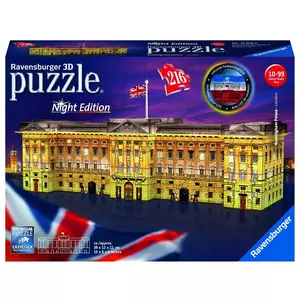 3D Puzzle Buckingham Palace, Night Edition, 216 pièces