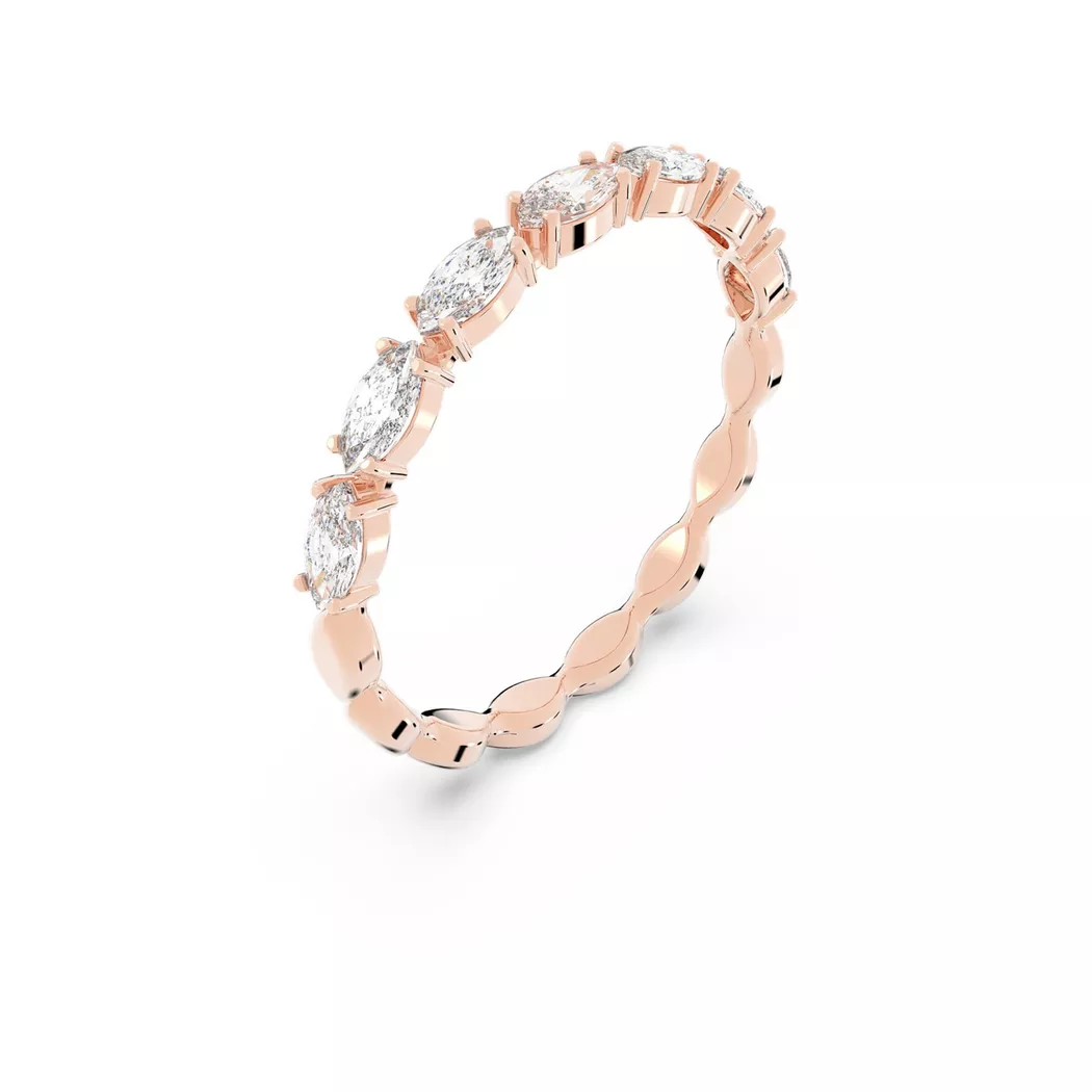 Swarovski - Ring mit Stein, Matrix, 60, Roségold