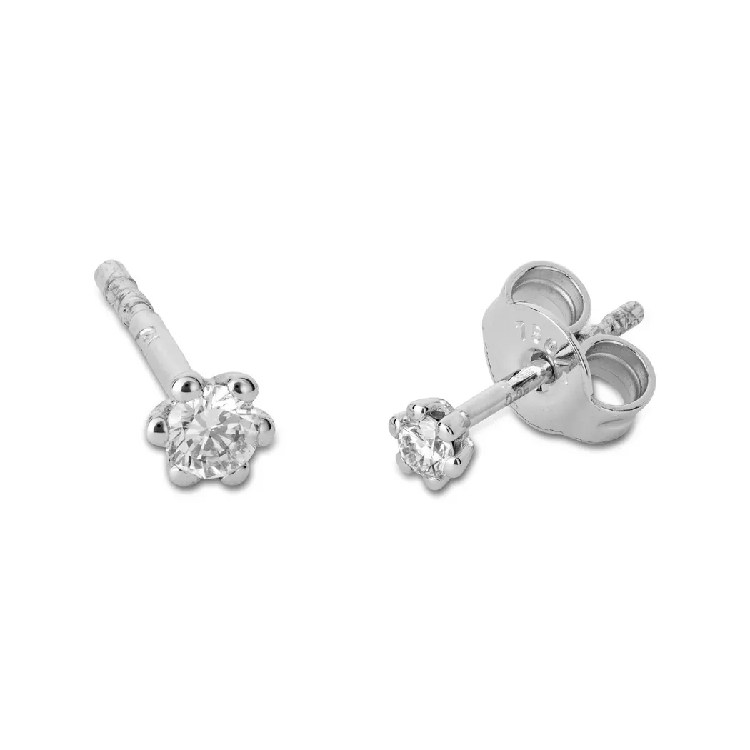 Sergio Ferris - Ohrstecker Diamant, One Size, Weissgold 6