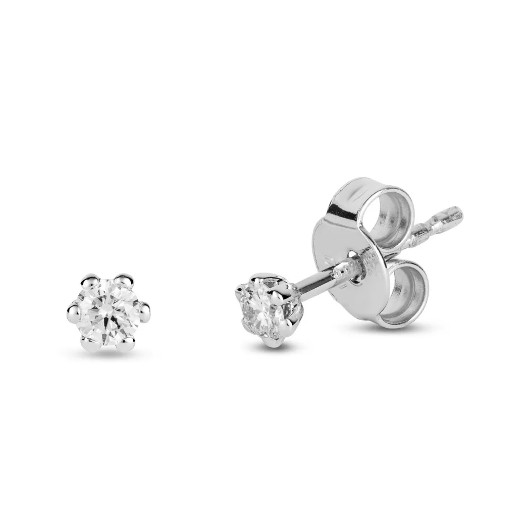 Sergio Ferris - Ohrstecker Diamant, One Size, Weissgold