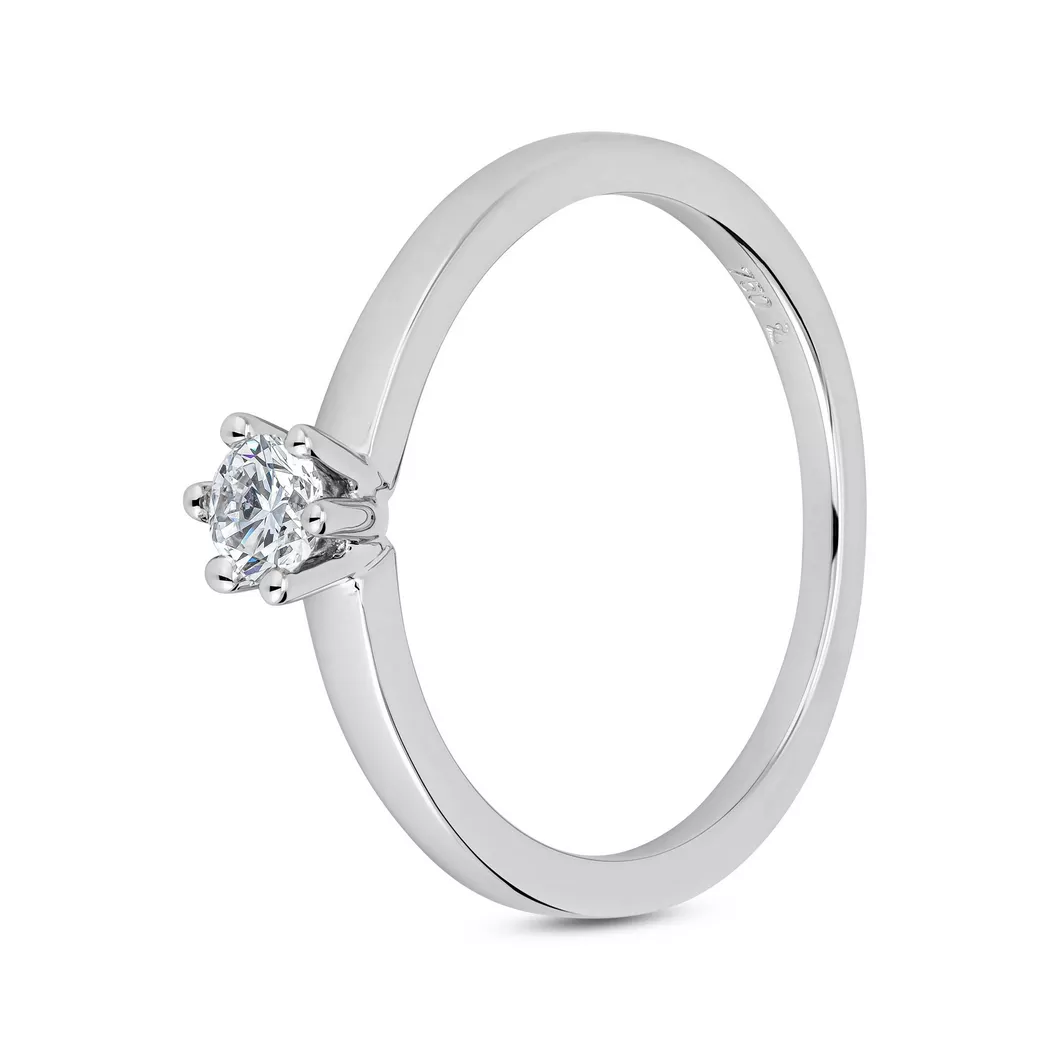 Sergio Ferris - Ring mit Diamant, 54, Weissgold 2
