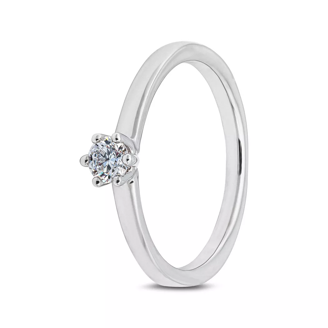 Sergio Ferris - Ring mit Diamant, 52, Weissgold 9
