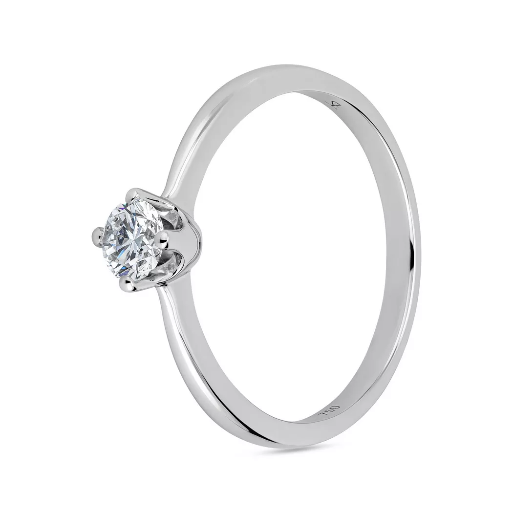 Sergio Ferris - Ring mit Diamant, 54, Weissgold