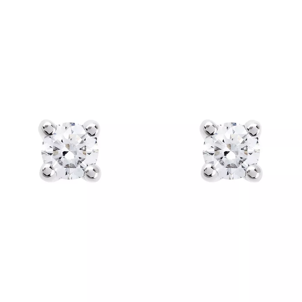 Sergio Ferris - Ohrstecker Diamant, One Size, Weissgold 2