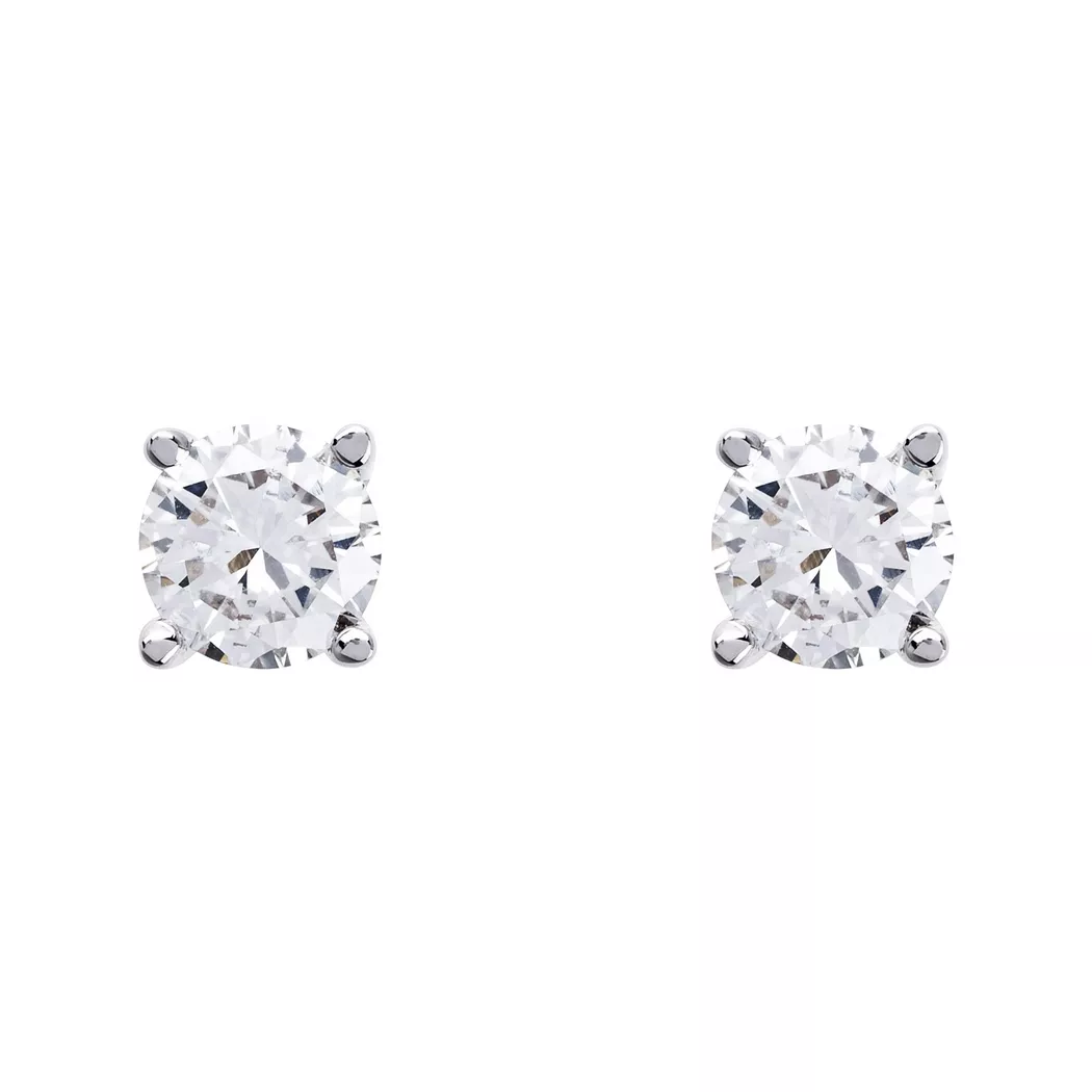 Sergio Ferris - Ohrstecker Diamant, One Size, Weissgold 3
