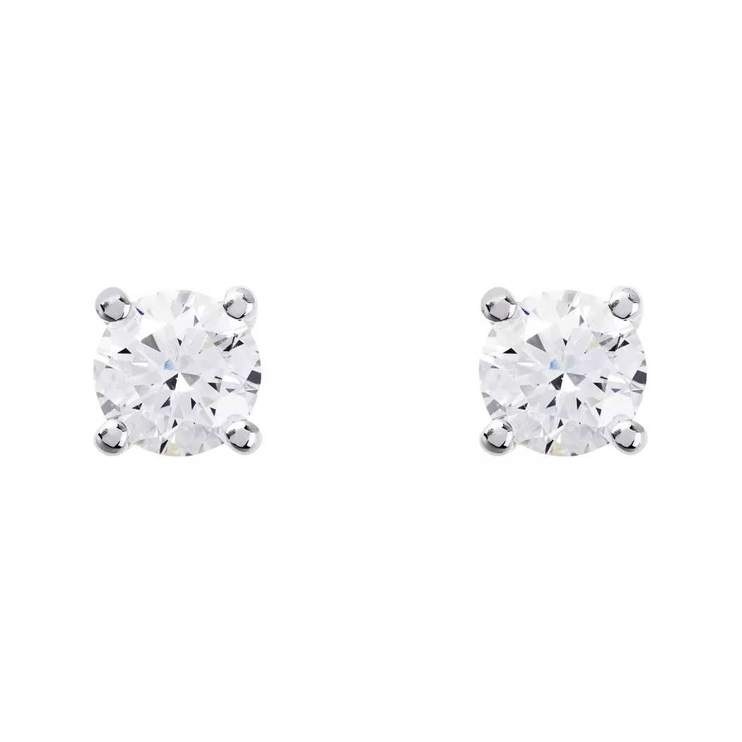 Sergio Ferris - Ohrstecker Diamant, One Size, Weissgold 8