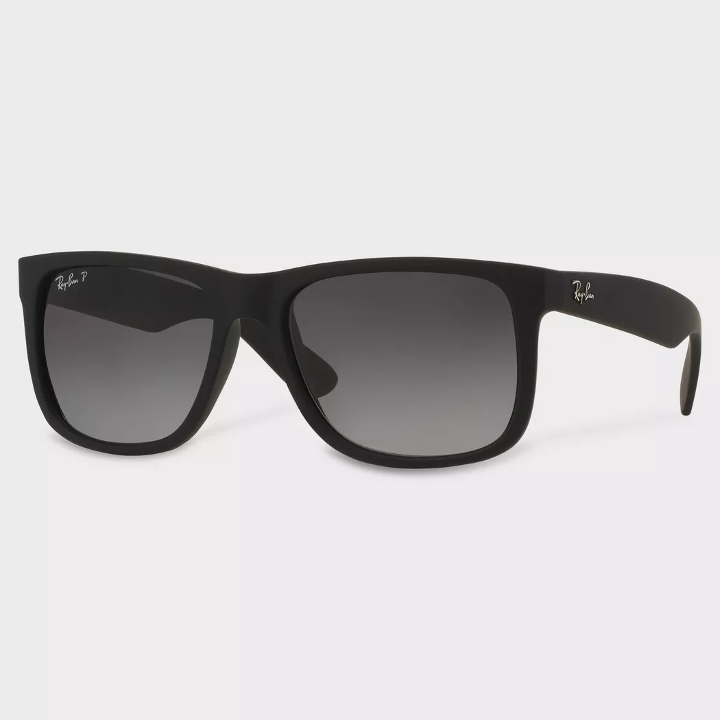 Ray-Ban Justin, 55, RUBBER BLACK