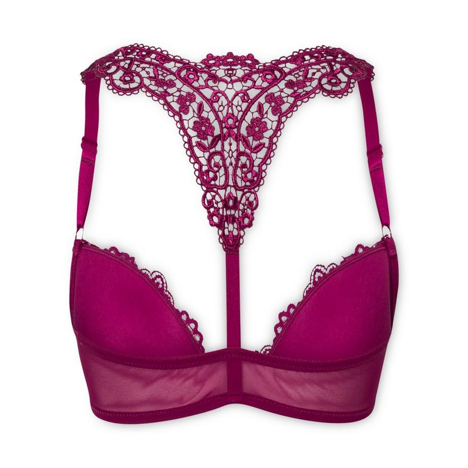 LASCANA Reggiseno push-up in pizzo con chiusura frontale  