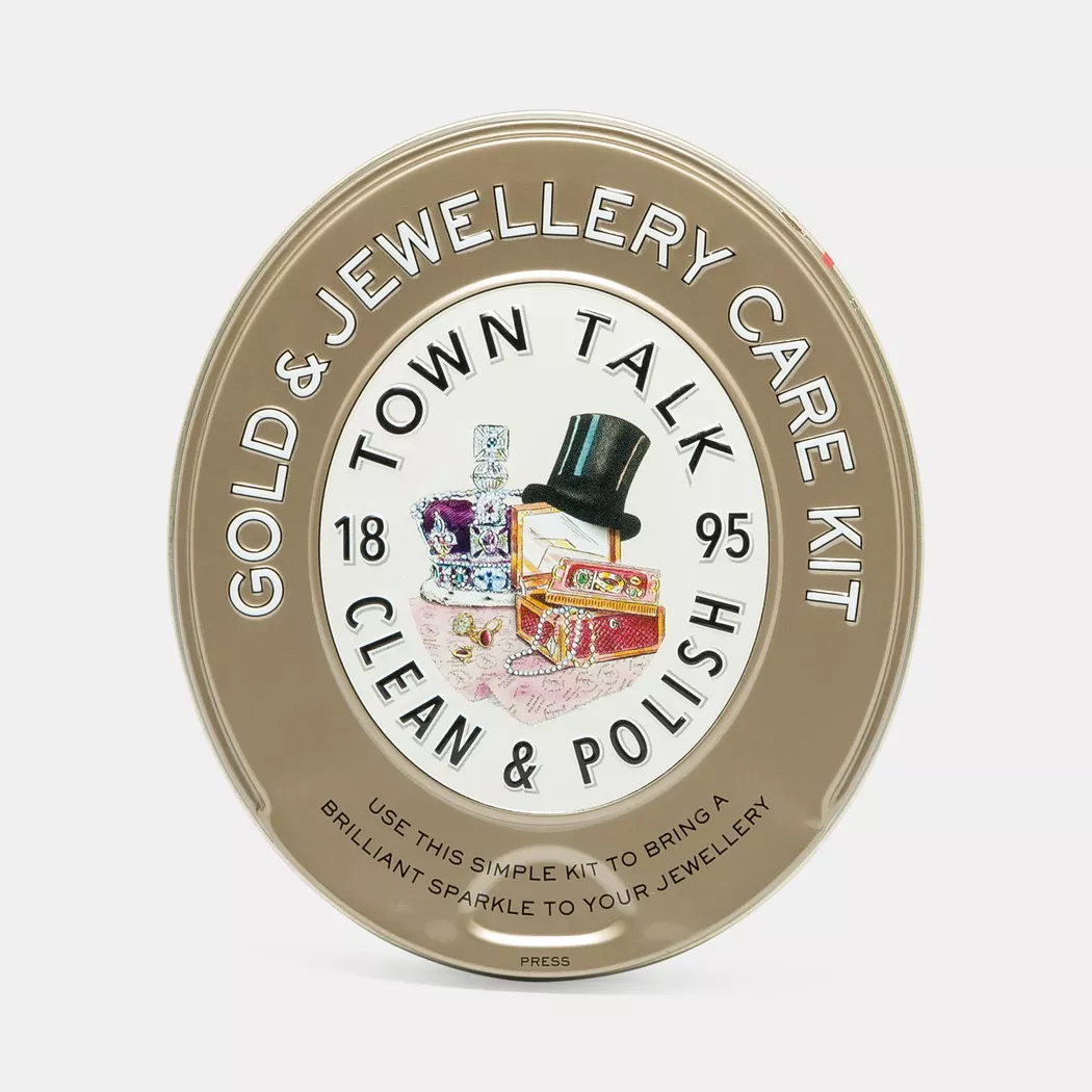 Town Talk Clean & Polish - Goldschmuck Pflegeset Dose, One Size