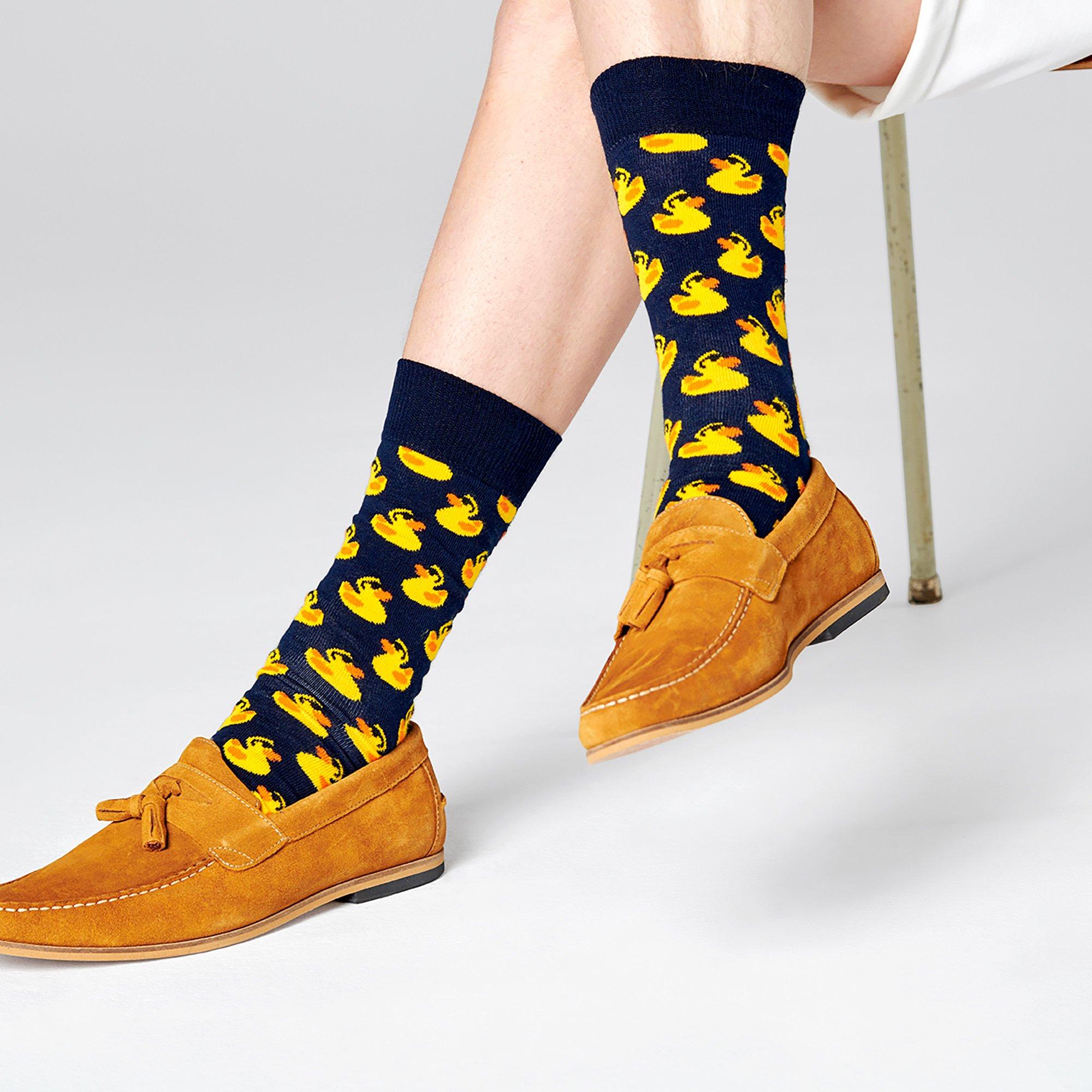 Happy Socks Rubber Duck Wadenlange Socken  