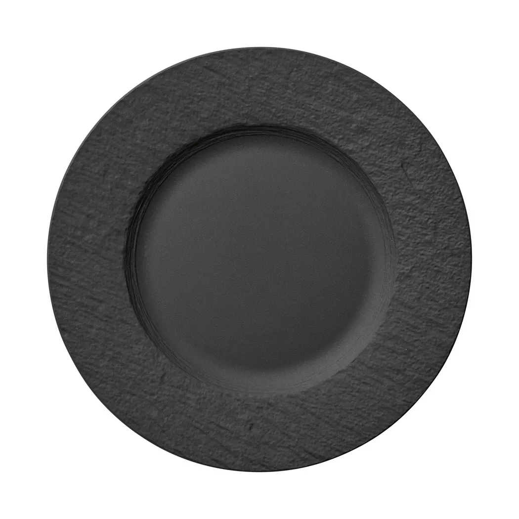 Villeroy & Boch Speiseteller Manufacture Rock 27cm (Schwarz) schwarz baby