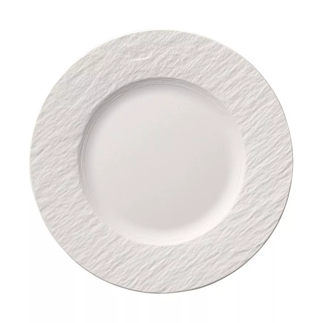 Villeroy & Boch Frühstücksteller Manufacture Rock 22cm (Blanc) weiss baby