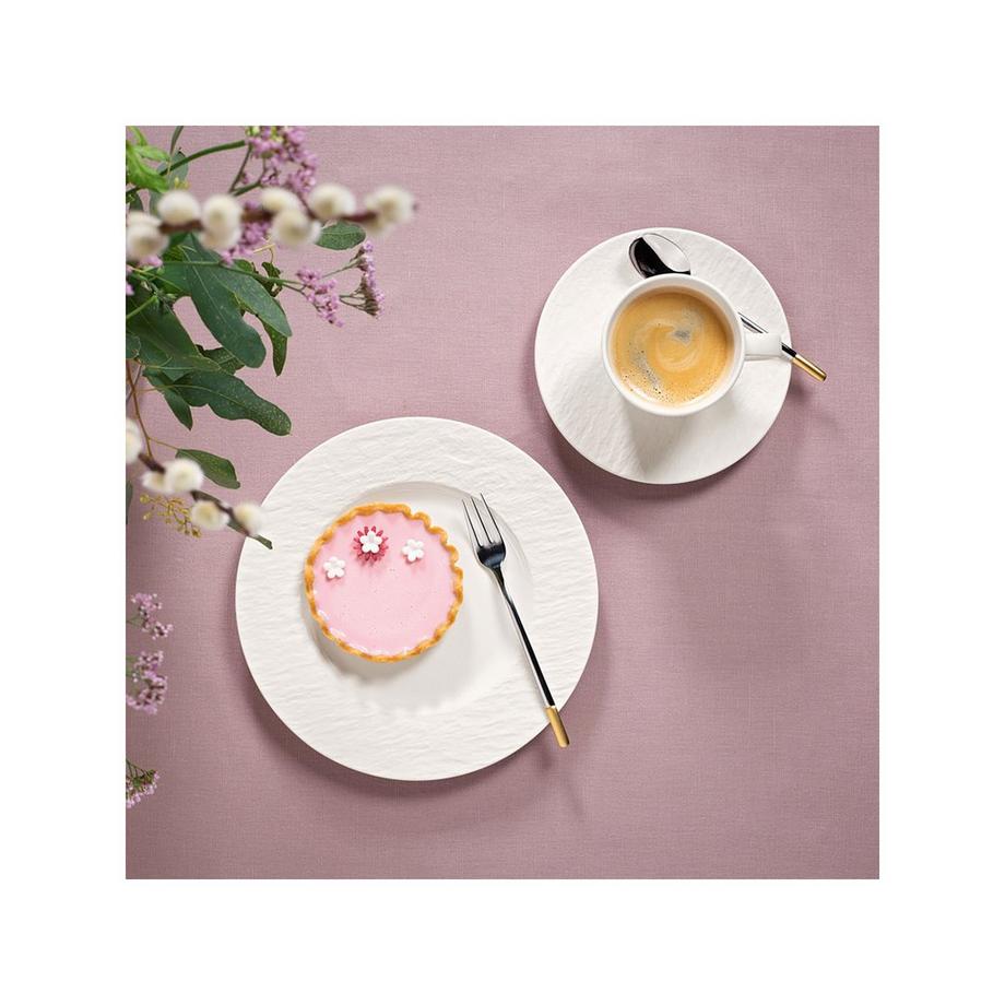 Villeroy&Boch Piatto dessert Manufacture Rock blanc 