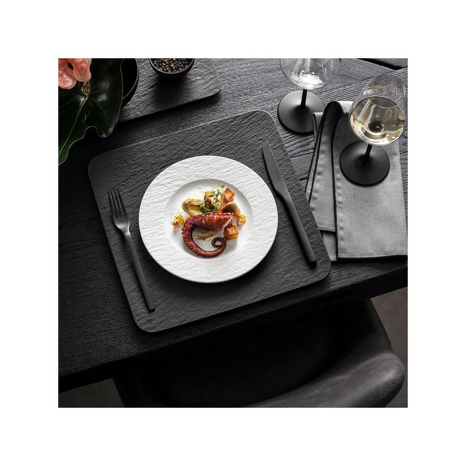 Villeroy&Boch Piatto dessert Manufacture Rock blanc 