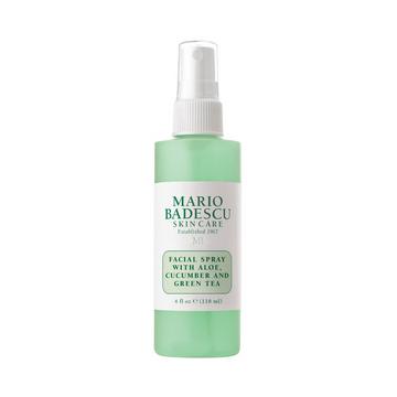 Spray viso all'aloe vera, al cetriolo e al the verde