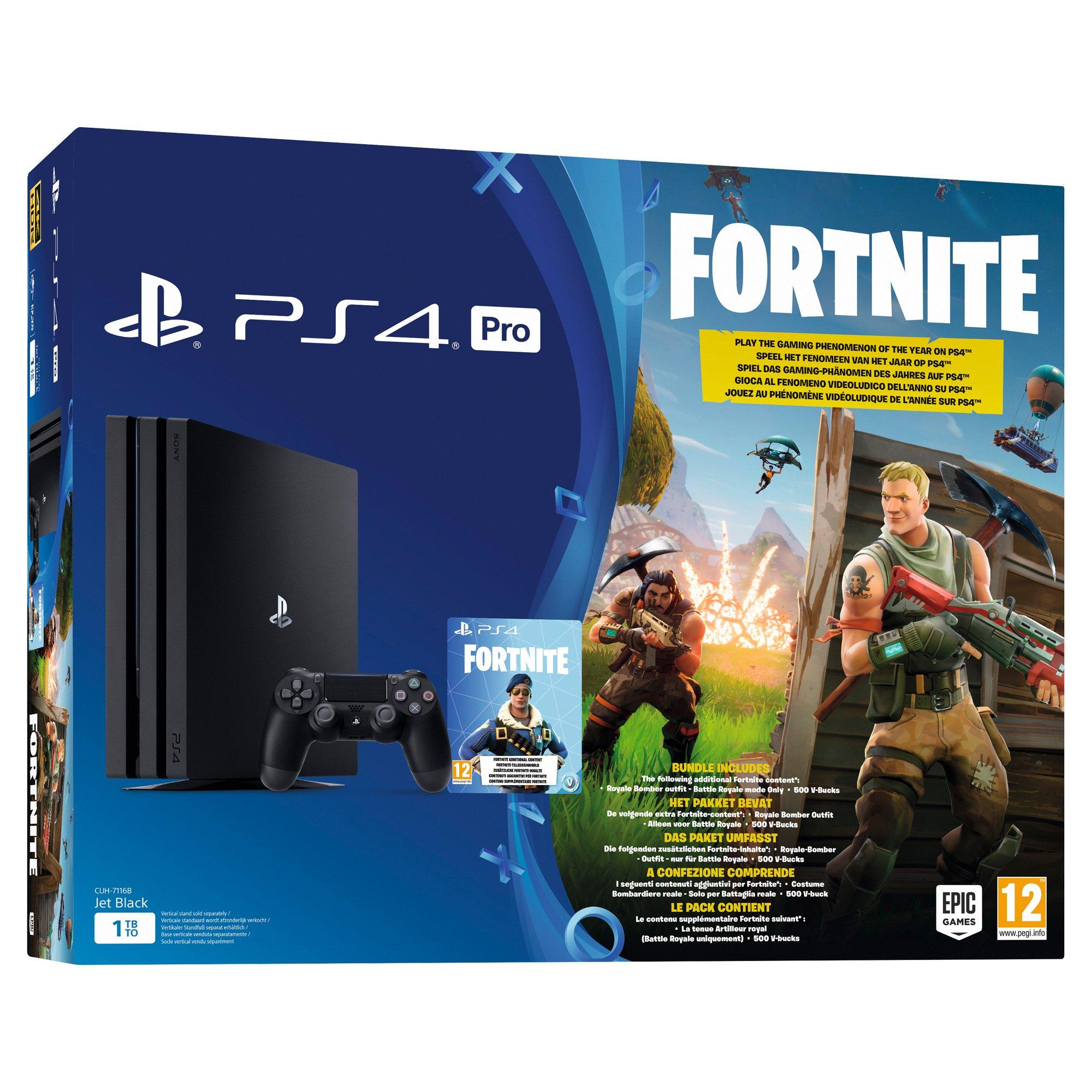 SONY PS4 Pro, Fortnite Royal Bomber Bundle console de jeux