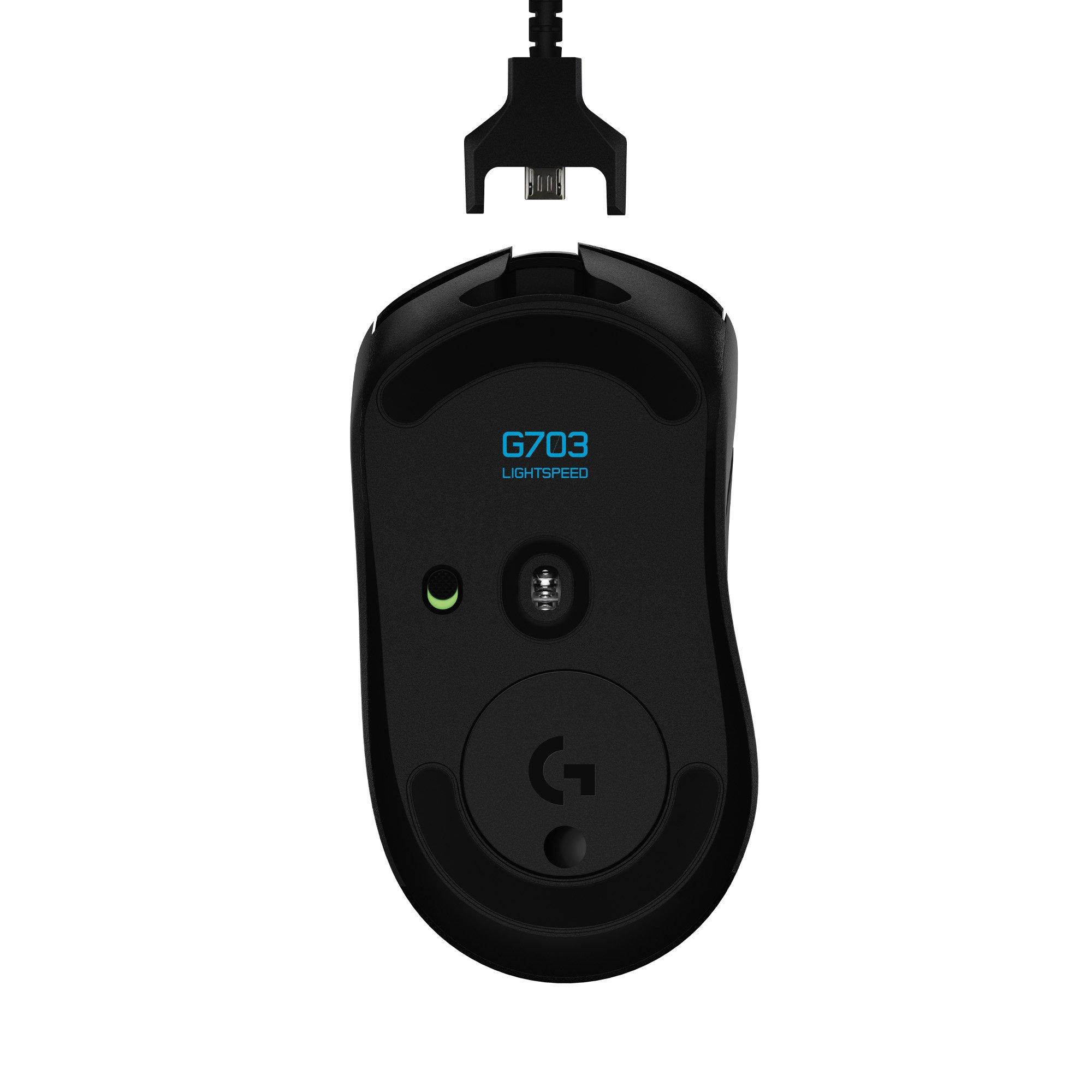 logitech G G703 Lightspeed Hero (Kabellos) Gaming-Maus 