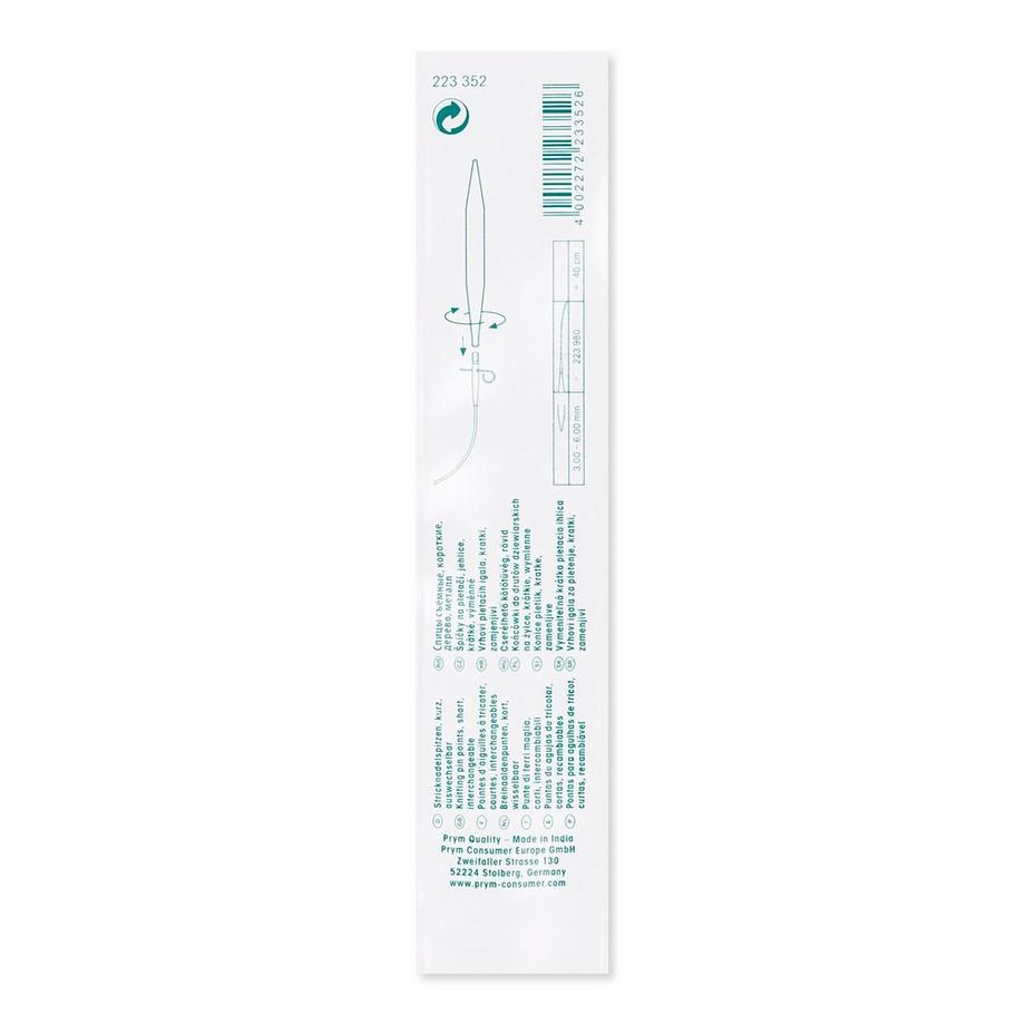 Prym Pointes d'aiguilles à tricoter KnitPro Natural 