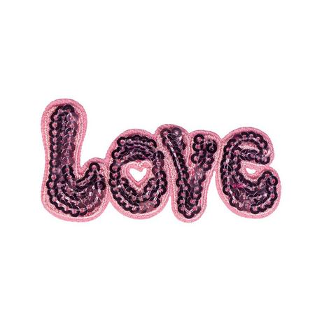  Applikation Love pailletten 