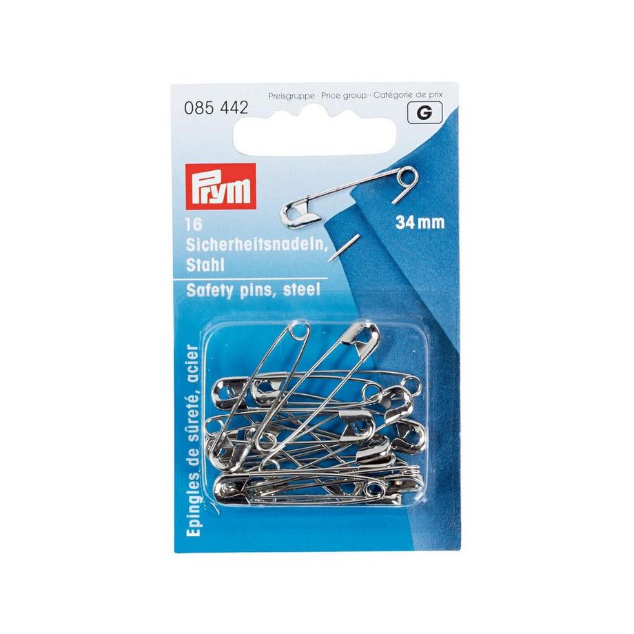 Prym Sicherheitsnadeln 34mm, 16 Stk. 