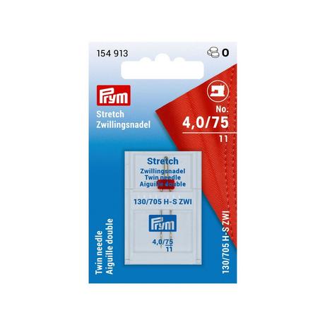Prym Nähmaschinennadel Doppel/Stretch Nr. 75/0.4mm 