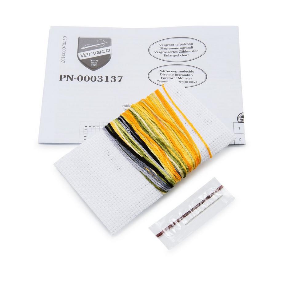 Vervaco Lesezeichen Rose mit Notenschlüssel, 6x20 cm\n 