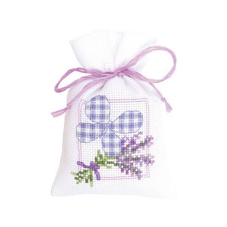 Vervaco Bustina alle erbe  Lavanda con farfalla, 8x12 cm 