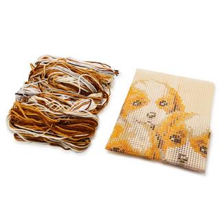  Coussin au point de croix Chiens 