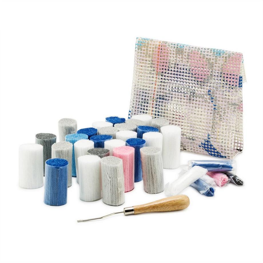 Vervaco Cuscino uncinetto Kit orso polare, 40x40 cm 