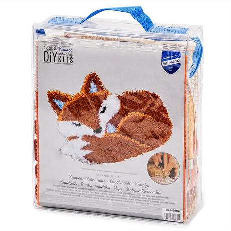 Vervaco Tapis à nouer Kit renard orange 
