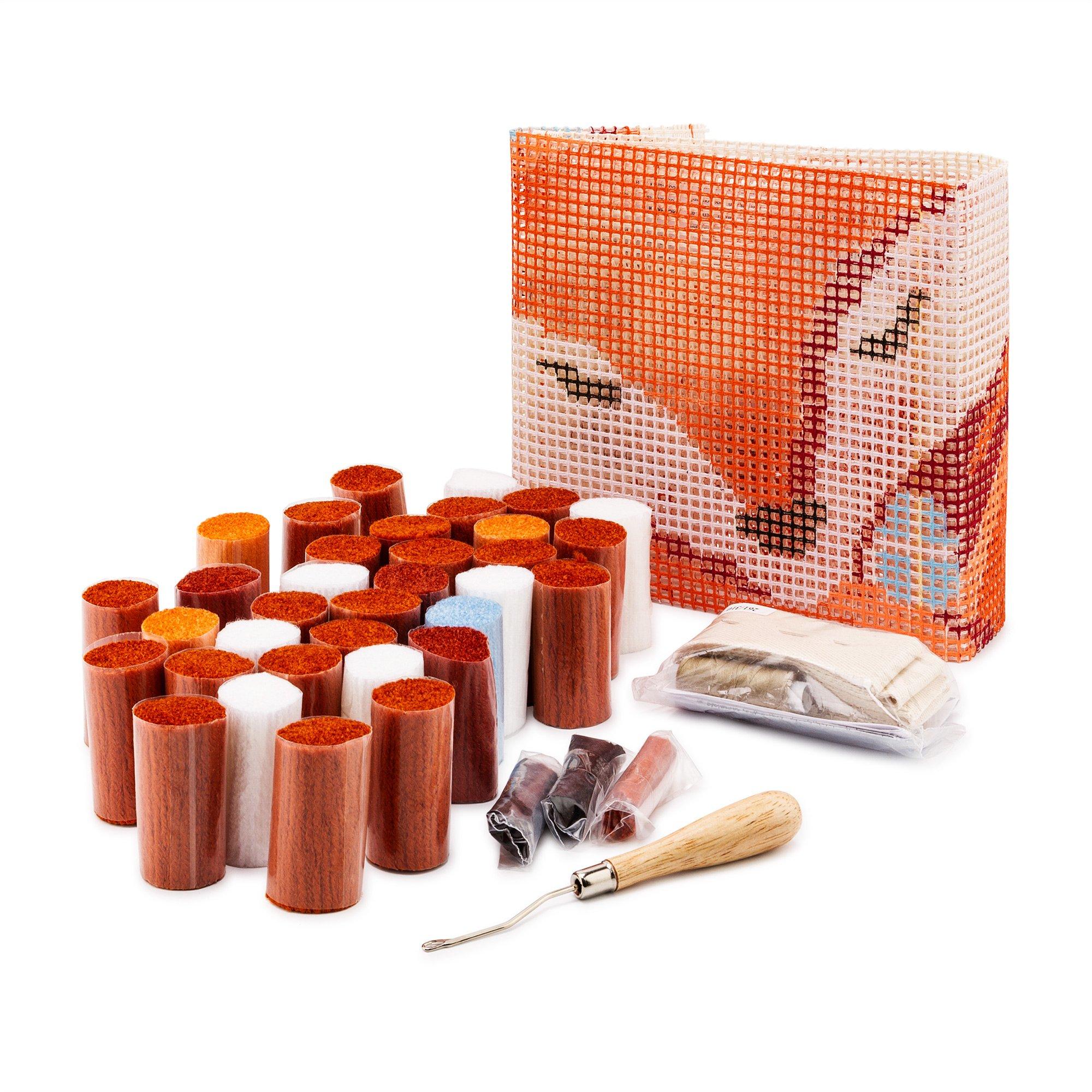 Vervaco Knüpfteppich Kit Fuchs orange 